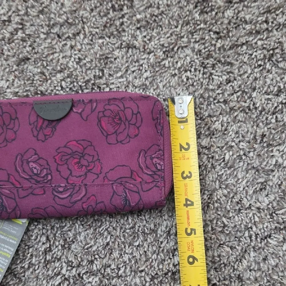 Travelon Purple Floral RFID Wallet